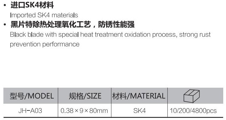 A03锋利型黑刀片