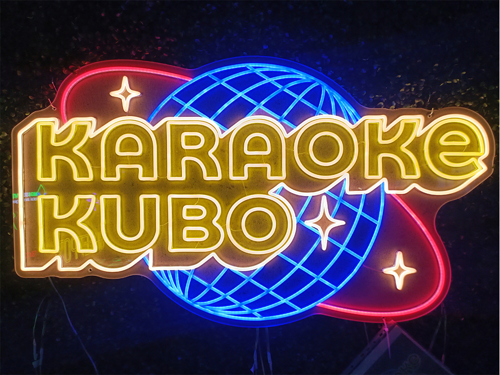 KTV neon sign