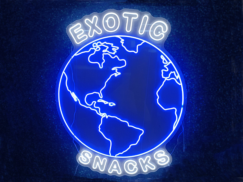 Earth neon sign