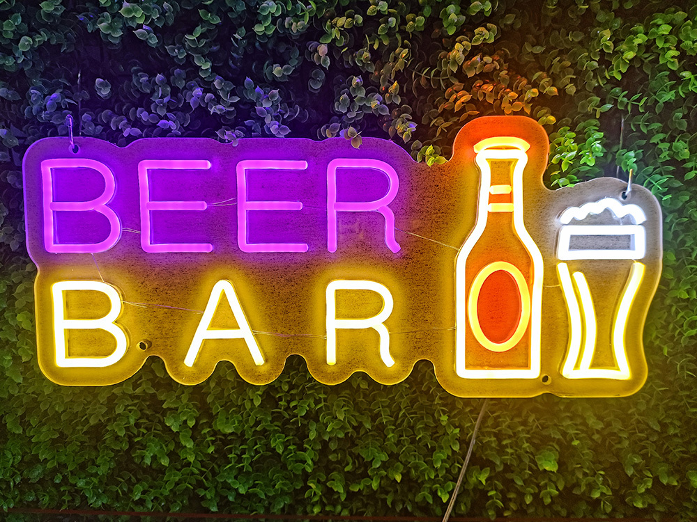 Bar neon sign