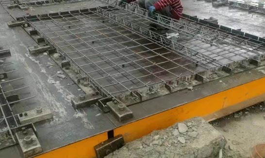 The close connection between the formwork fixed magnetic box and the middle of the prefabricated building