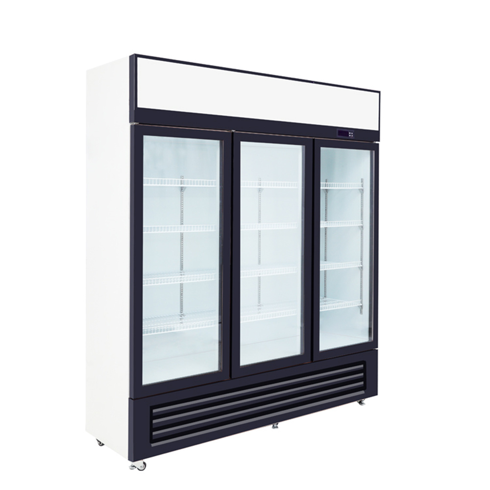 HAC-900 3 Glass doors convenience store commercial display drinks fridge