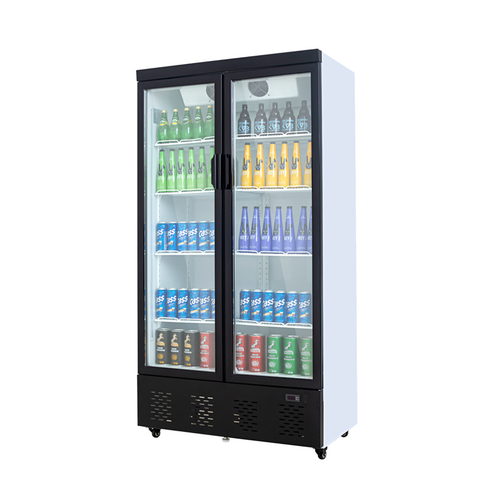 HAC-750 750L 2 Glass doors upright Pepsi display chiller