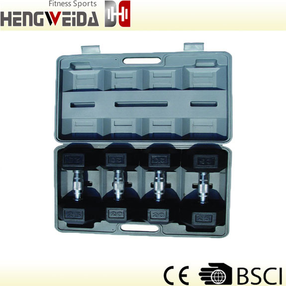 HWD3225-90LB 橡胶六角哑铃套装