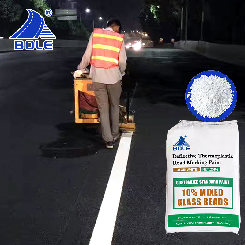 10% glass beads hot melt road marking paint