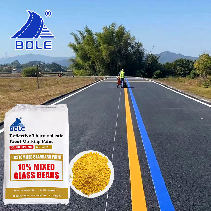 OEM formula yellow and white reflective road marking paint thermoplastic road paint philippine