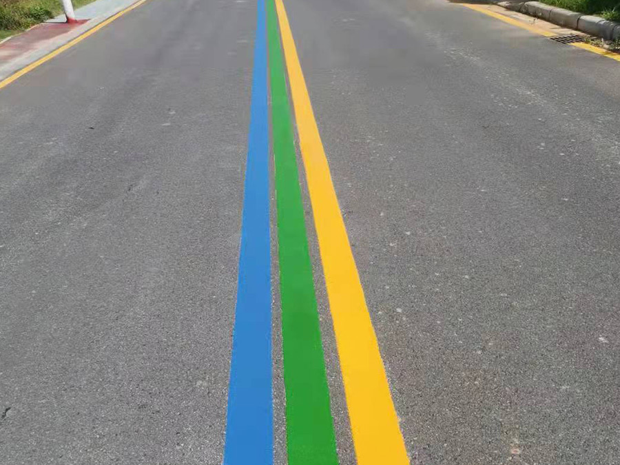 Construction site of color marking in Danqiu Village, Zengcheng, Guangzhou