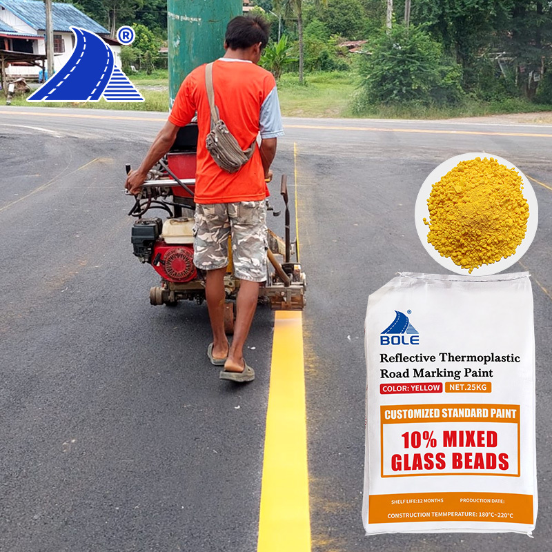 Africa popular white thermoplastic hot melt road marking paint