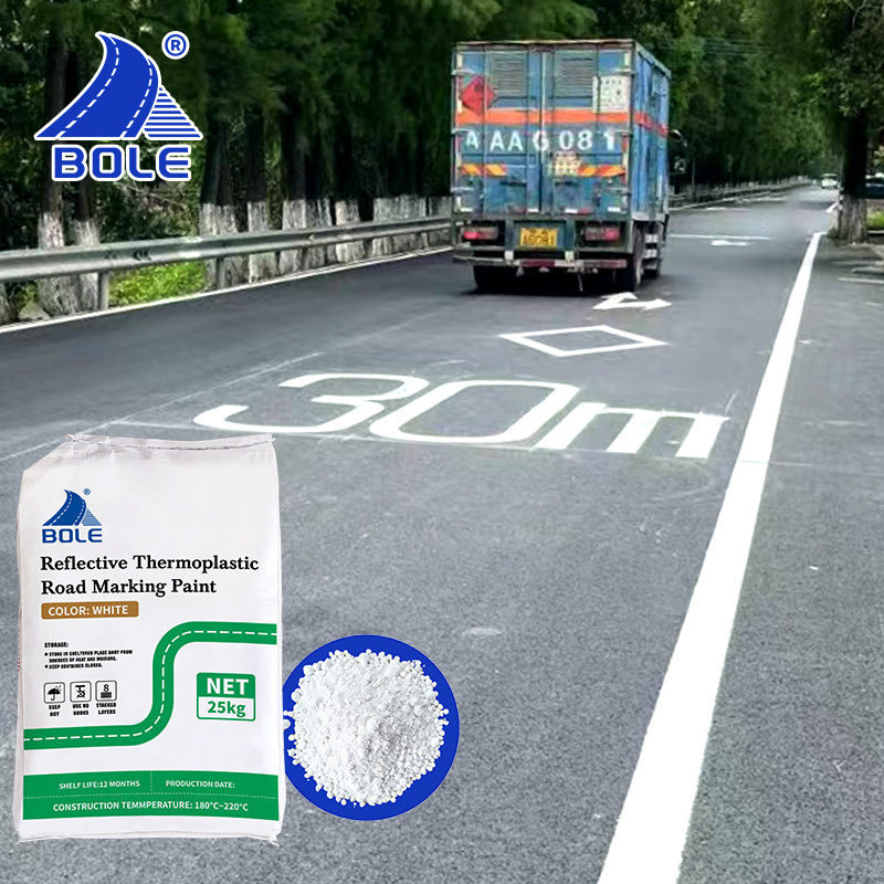 20% glass beads reflective highway road paint