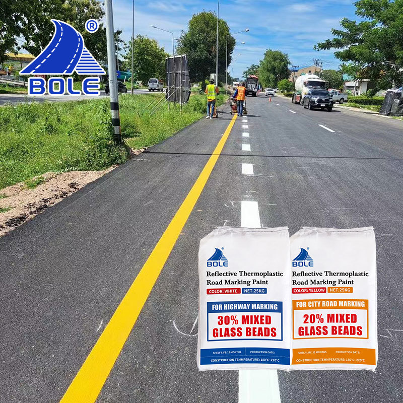 Peru customized standard white and yellow reflective highway traffic paint 