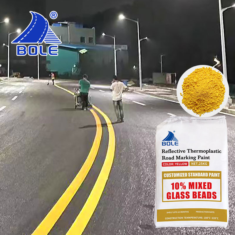 3 minutes quick drying hot melt road paint reflective thermoplastic road marking paint
