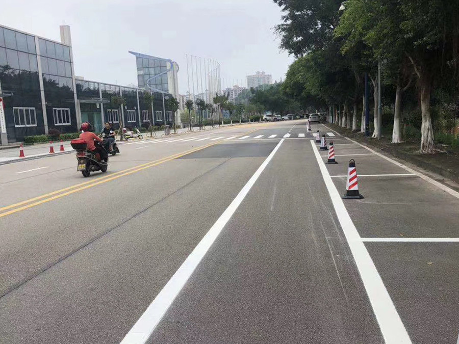 Road marking construction