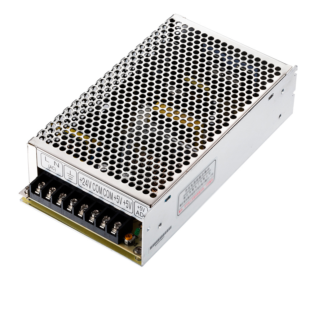 D-120A (120W-CH1: 5V/12A, CH2: 12V/5A); D-120B (120W-CH1: 5V/6A, CH2: 24V/4A)  Dual Output Power Supply