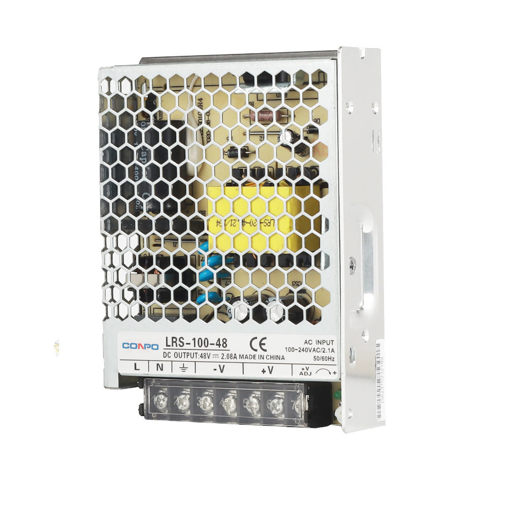 LRS-100-12 (100W-12V/8.5A);   LRS-100-15 (100W-15V/7A);  LRS-100-24 (100W-24V/4.5A); LRS-100-48 (100W-48V/2.3A）Super-thin Power Supply