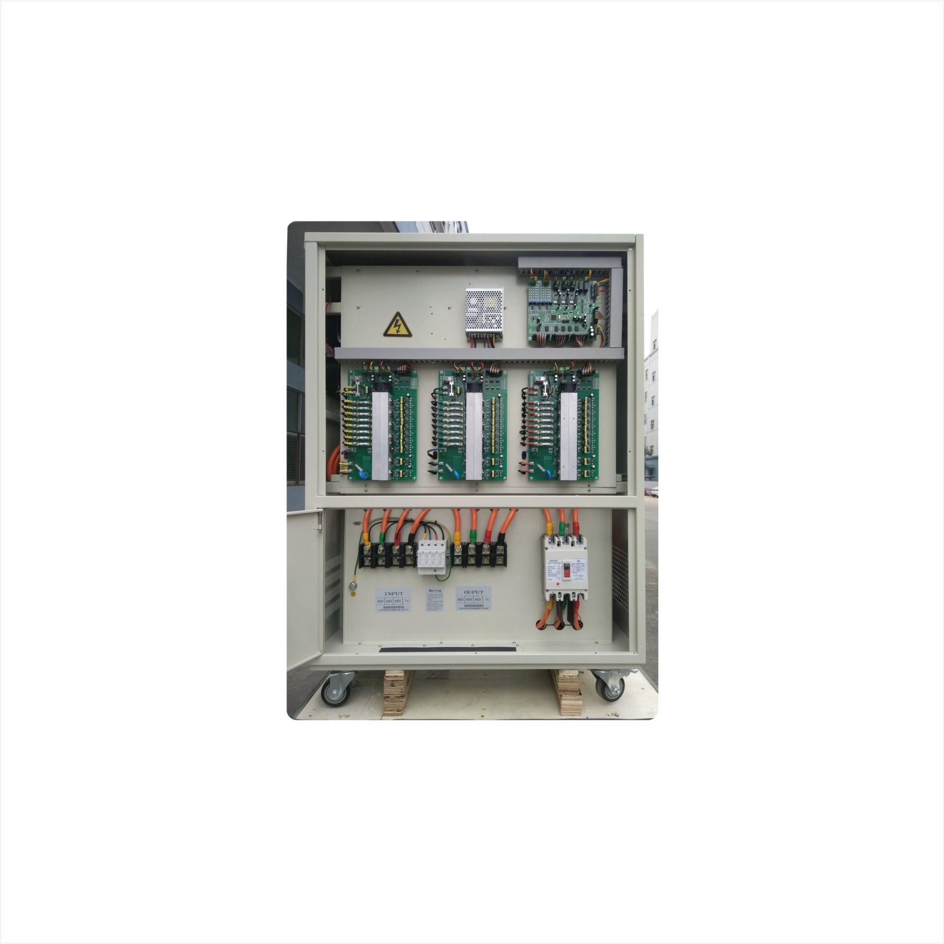 SJW-WB-100KVA, 120KVA, 150KV  3Phase Industrial-grade, Static Automatic Voltage Regulator/Stabilizer (3Phase independently)