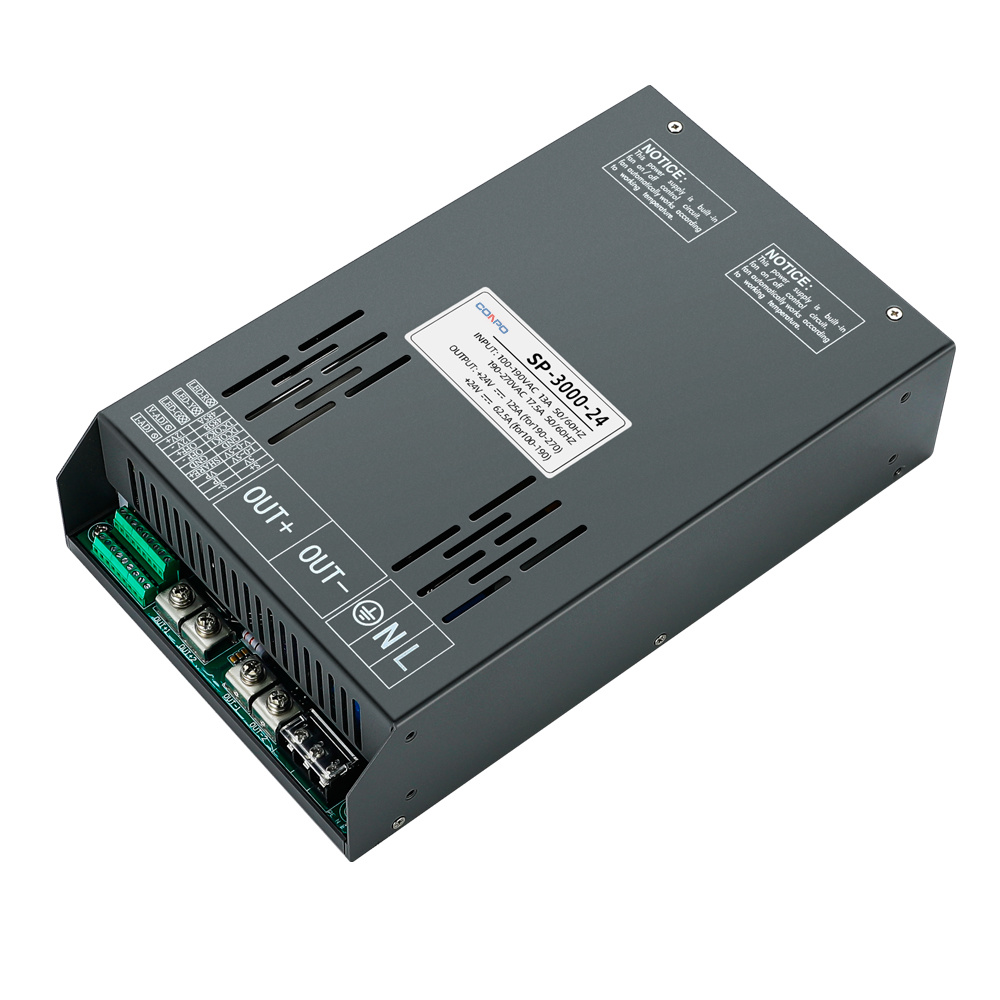 SE-3000-12 (3000W-12V/250A); SE-3000-24 (3000W-24V/125A); SE-3000-36 (3000W-36V/83.3A); SE-3000-48 (3000W-48V/62.5A)  Single Output Adjustable Power Supply