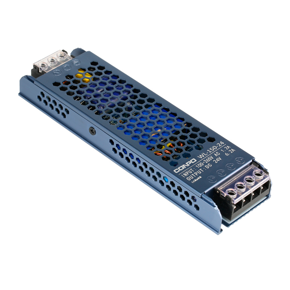 WL-150-12 (150W-12V/12A);  WL-150-24 (150W-24V/6A)  Ultra-thin LED Power Supply