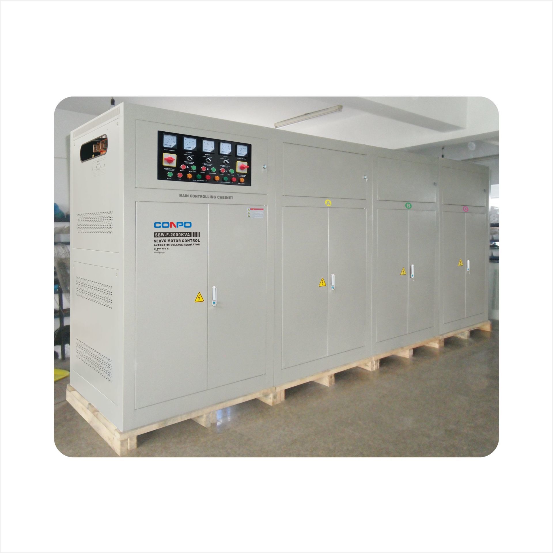 SBW-F-1600KVA, 2000KVA, 2500KVA, 600KVA  3Phase Industrial-grade Automatic Voltage Regulator/Stabilizer (3Phase independently/Separately/Split-phase regulating))