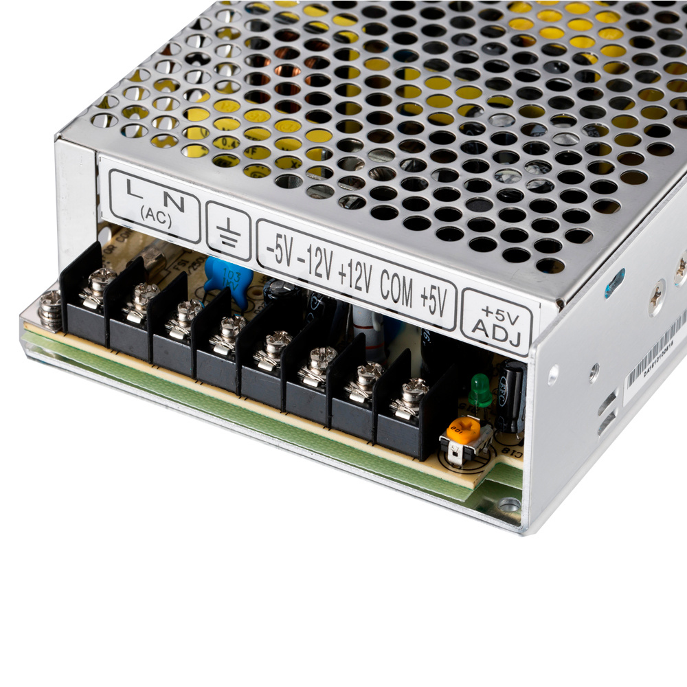 Q-60C (60W-CH1: 5V/5.5A, CH2: 15V/1.5A, CH3: -5V/0.5A, CH4: -15V/0.5A) Quad Output Power Supply