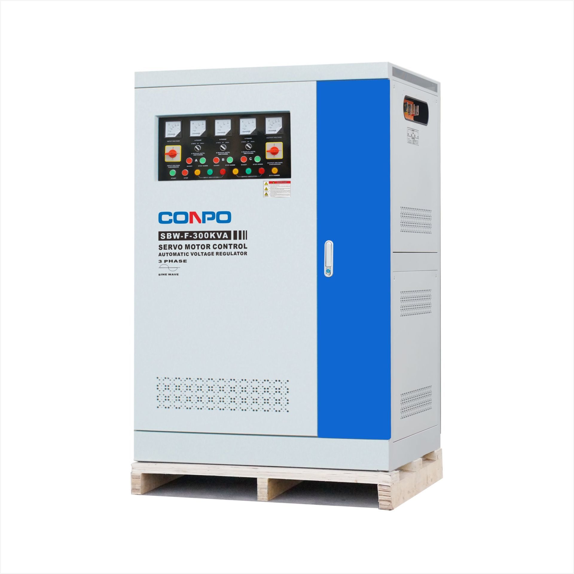 SBW-F-300KVA, 350KVA 3Phase Industrial-grade Automatic Voltage Regulator/Stabilizer (3Phase independently/Separately/Split-phase regulating))