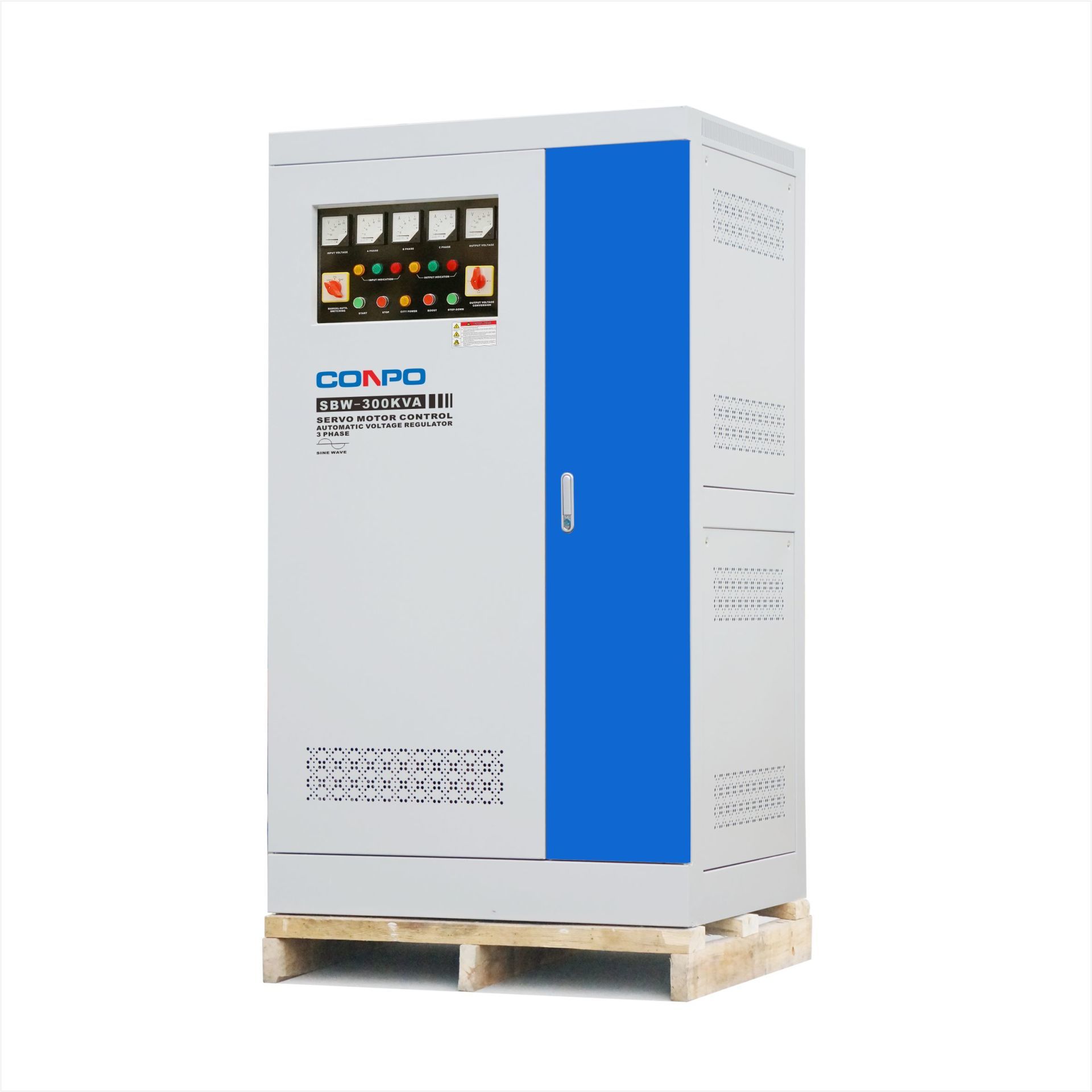SBW-250KVA, 300KVA, 350KVA 3Phase Industrial-grade Automatic Voltage Regulator/Stabilizer