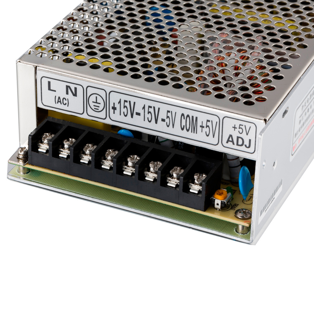 Q-120C (120W-CH1: 5V/10A, CH2: 15V/3.5A, CH3: -5V/1A, CH4: -15V/1A) Quad Output Power Supply