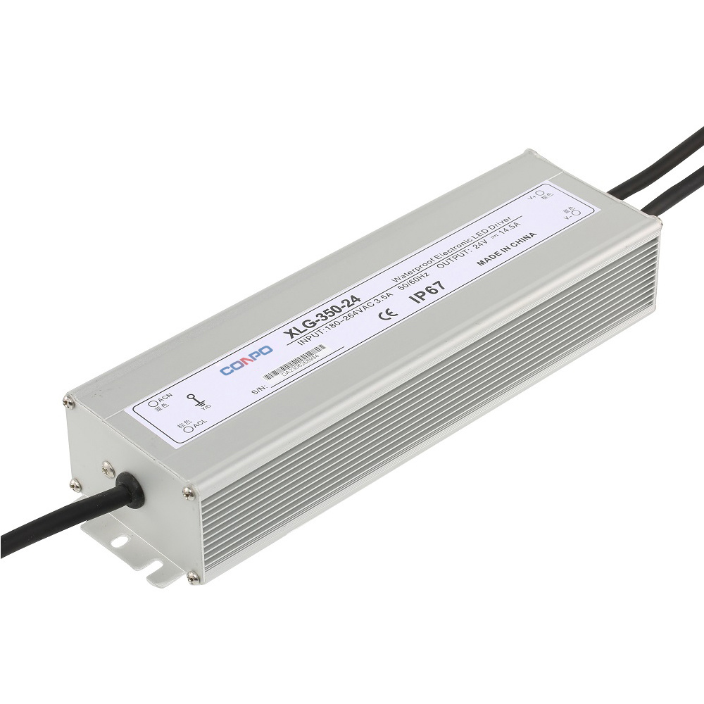 XLG-350-12 (350W-12V/25A); XLG-350-24 (350W-24V/14.5A); XLG-350-36 (350W-36V/10A); XLG-350-48 (350W-48V/7.3A)  Waterproof Power Supply
