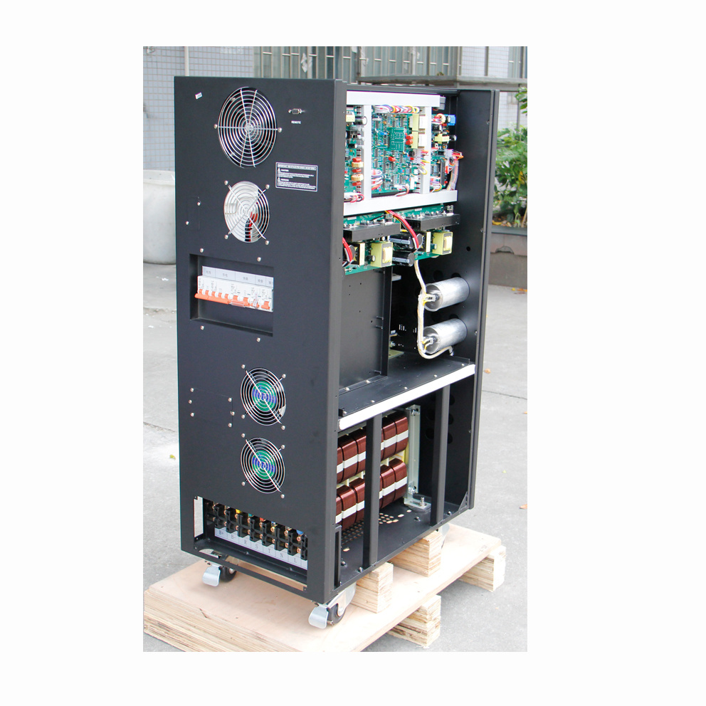 PSP10K/15K   3/1, 10KVA/8KW, 15KVA/12KW,  Input 380VAC/3Phase, Output 220VAC/1Phase, 192VDC, LCD display, Online LF UPS(Transformer base), Long-active UPS