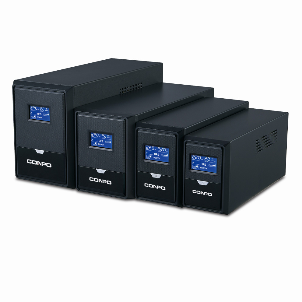 PK series 500VA/650VA/800VA/1000VA/1200VA/1500VA/2000VA/3000VA, LCD display, PF=0.6, Backup/Offline/Line-interactive Office/Home UPS