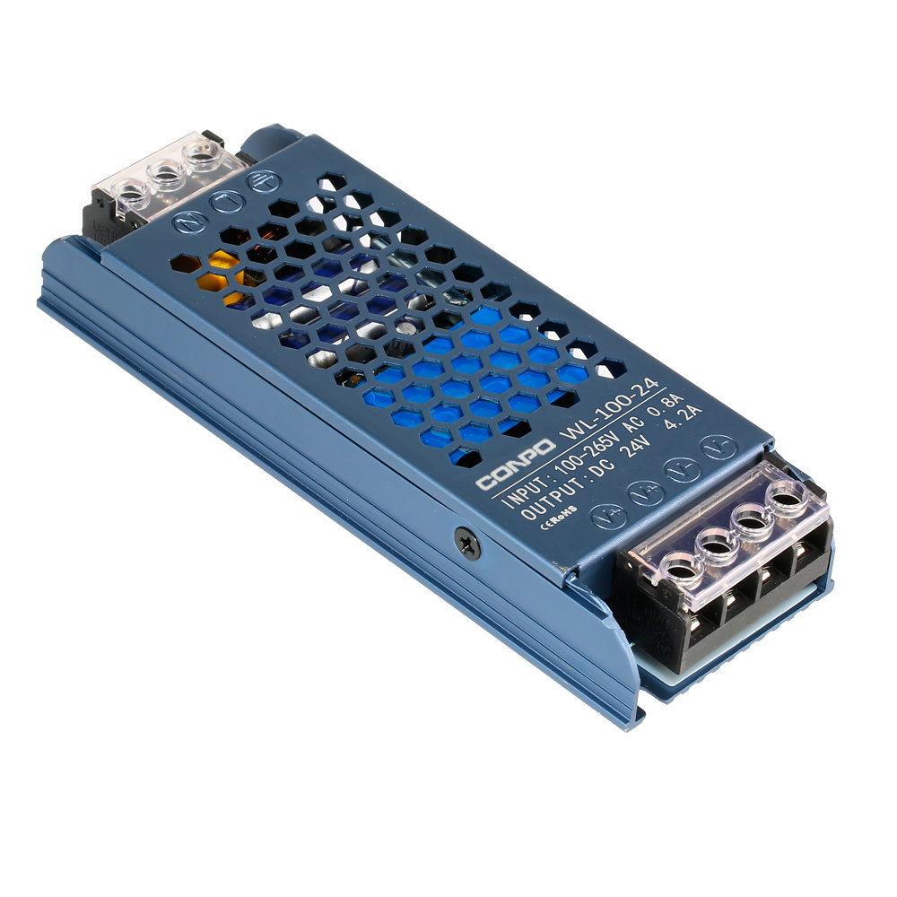 WL-100-12 (100W-12V/8.5A);  WL-100-24 (100W-24V/4.2A)  Ultra-thin LED Power Supply