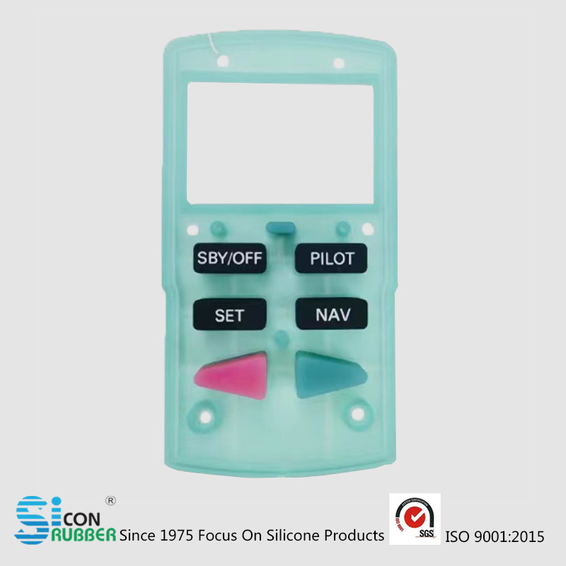 Silicone buttons for customized equipment