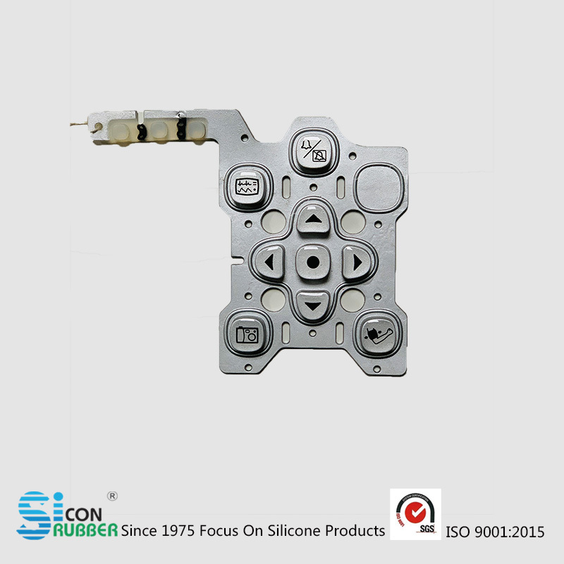 Medical equipment silicone button