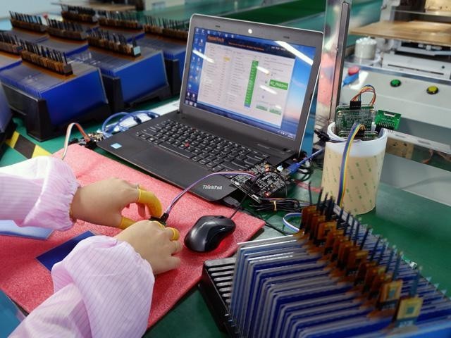Capacitive screen FOG electrical test and program burning Capacitive screen FOG electrical test and program burning