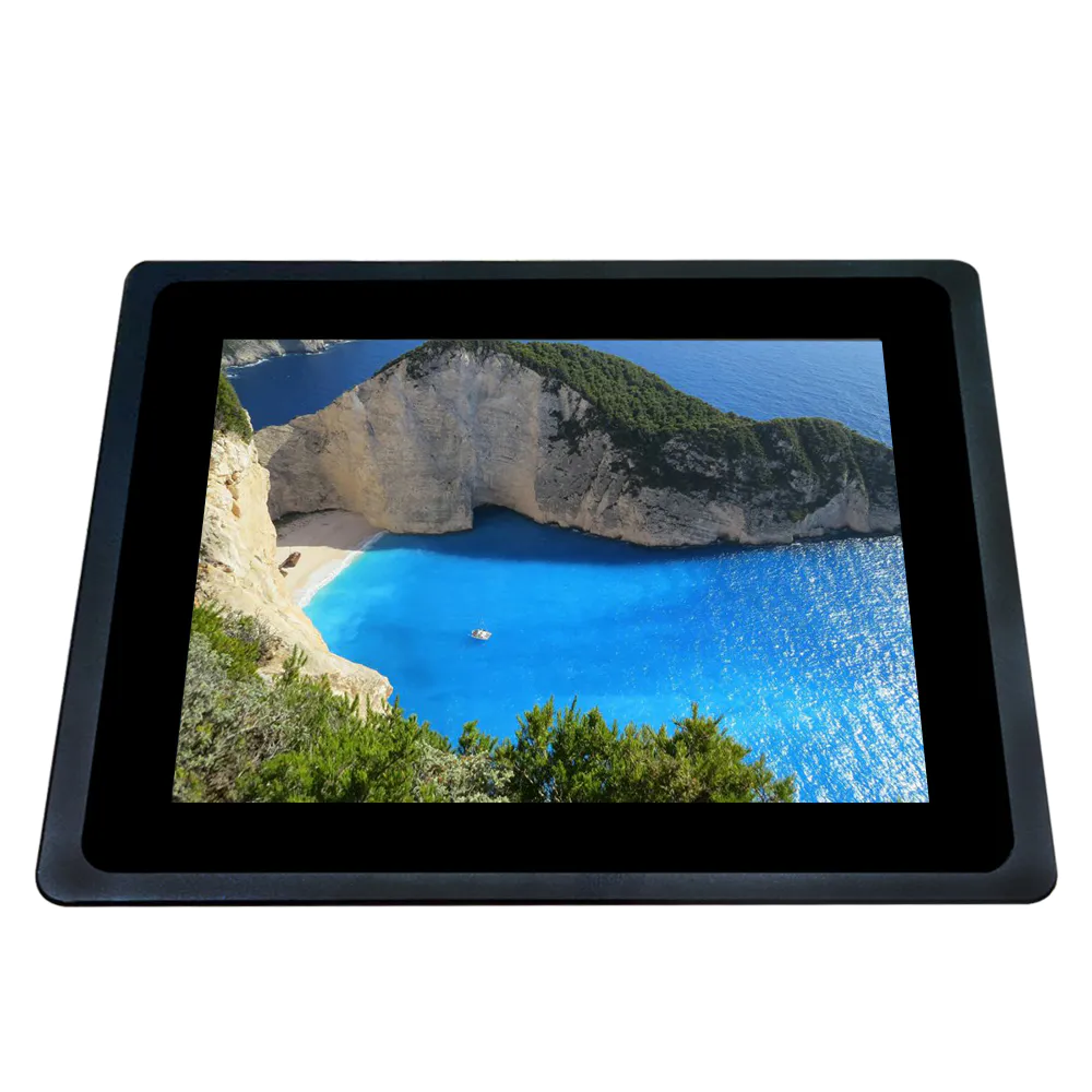 12 Zoll Metallgehäuse Industriesteuerungs-Touchmonitor 1024 * 768 LCD Industriesteuerungsmonitor mit kapazitivem Touchscreen