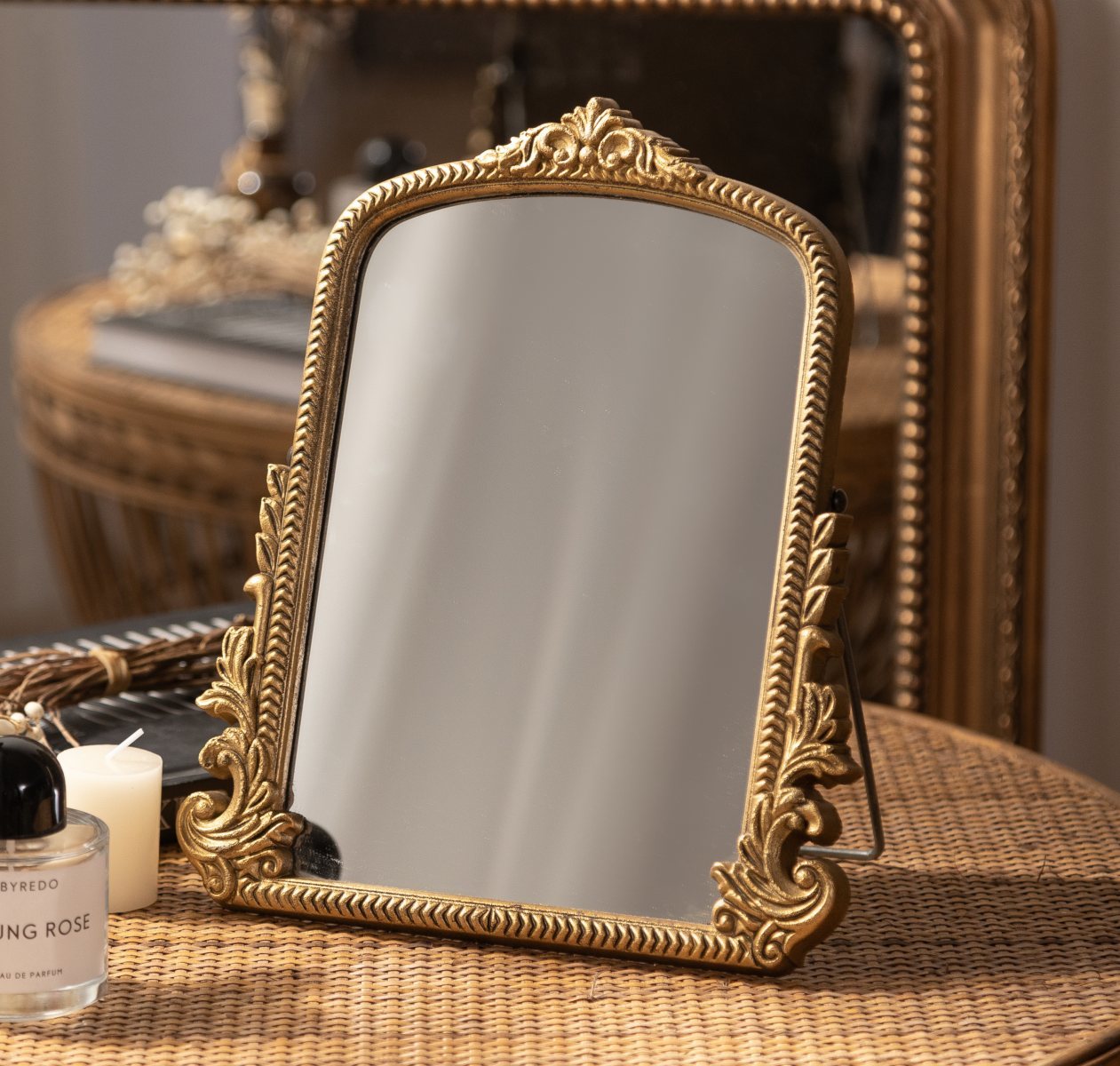 HSDDHOME Vintage Vanity Makeup Desk Mirror