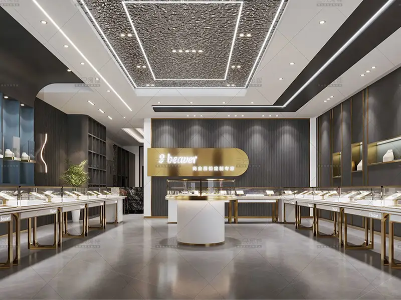 Modern Luxury Jewelry Display Counters for Retail Stores