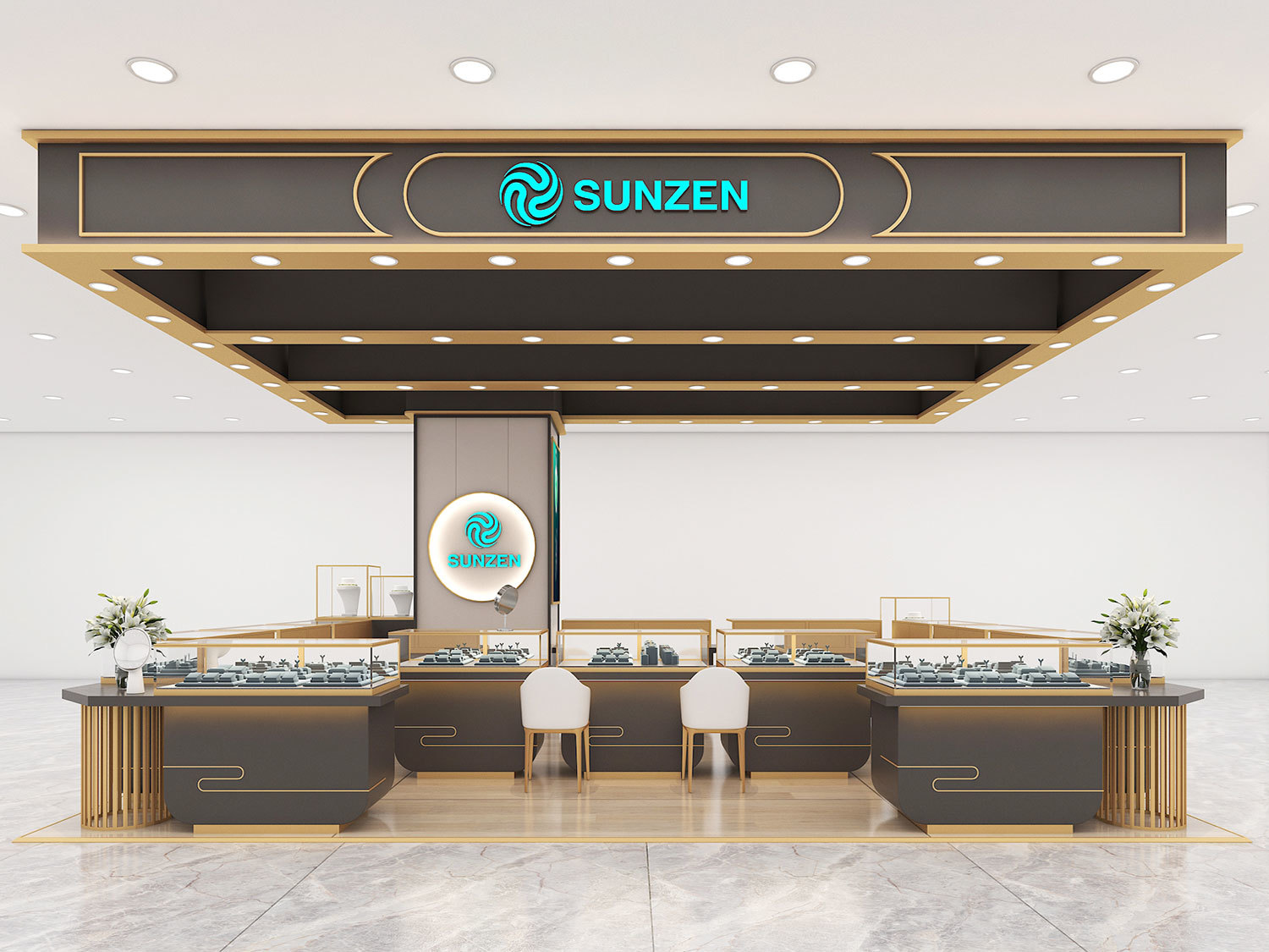 Luxury Jewelry Showcase And Shop Design