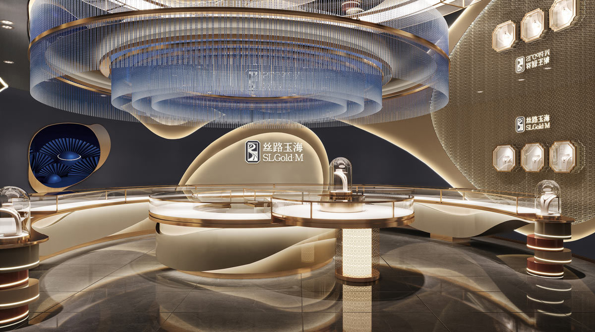 High-End Jewelry Showcase And Jewellery Shop Design In  Xinjiang