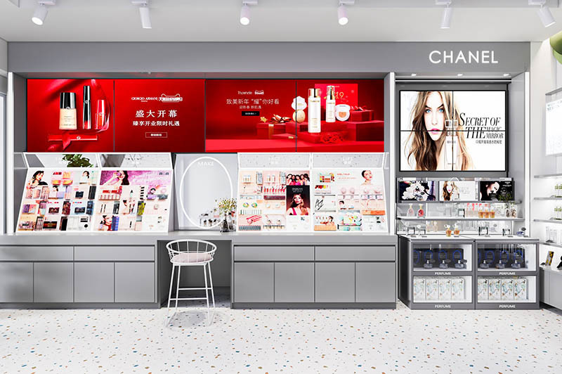 Luxury Salon Display Racks Design