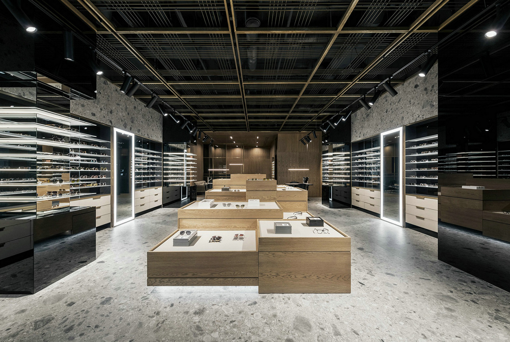 Optical Store Interior Design And Custom Optical Store Fixtures