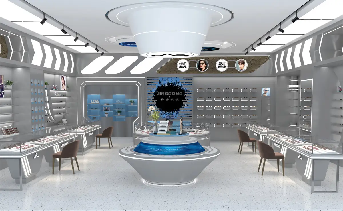 Optical Display Furniture and Eyewear Store Interior Design