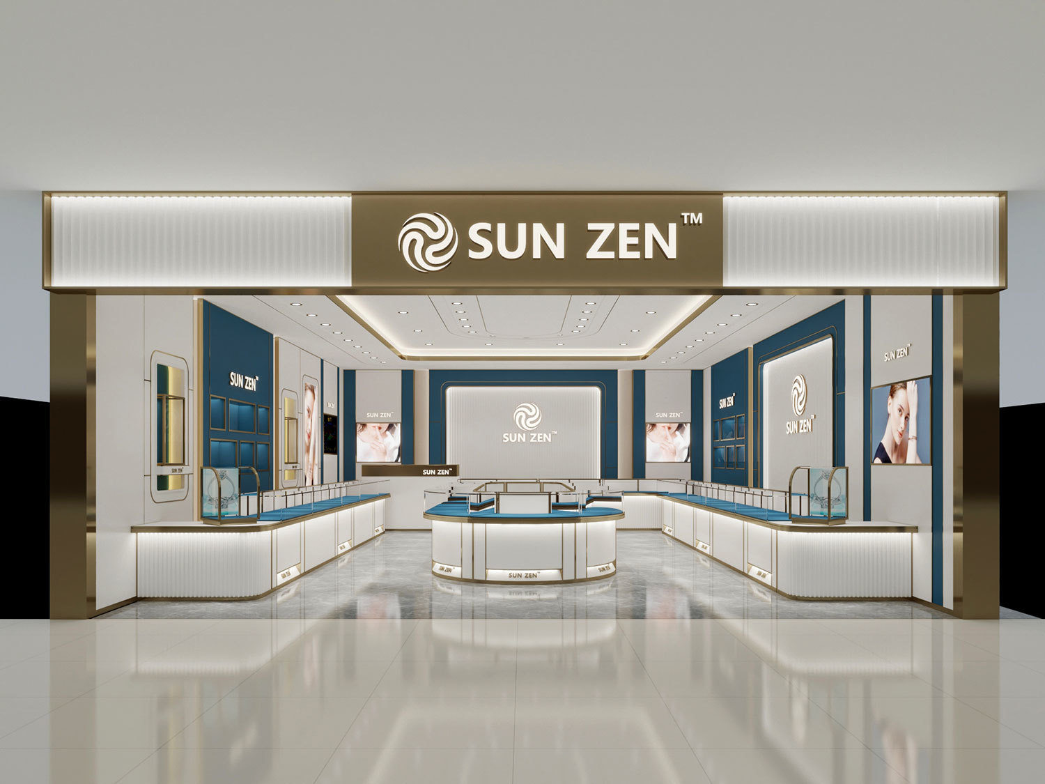 Stylish Jewelry Showcase Display For High-End Stores