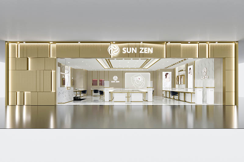 Modern Jewelry Store Counter Design