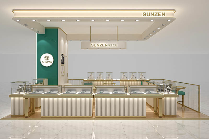 Modern Jewelry Store Counter Design