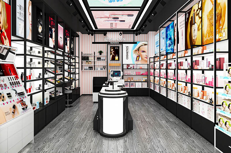 Cosmetics Shop Decoration & Custom Cosmetic Shop Furniture
