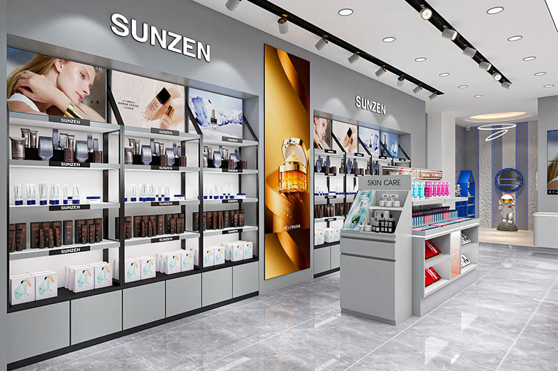 Cosmetic Shop Furniture Suppliers Custom Display Showcase