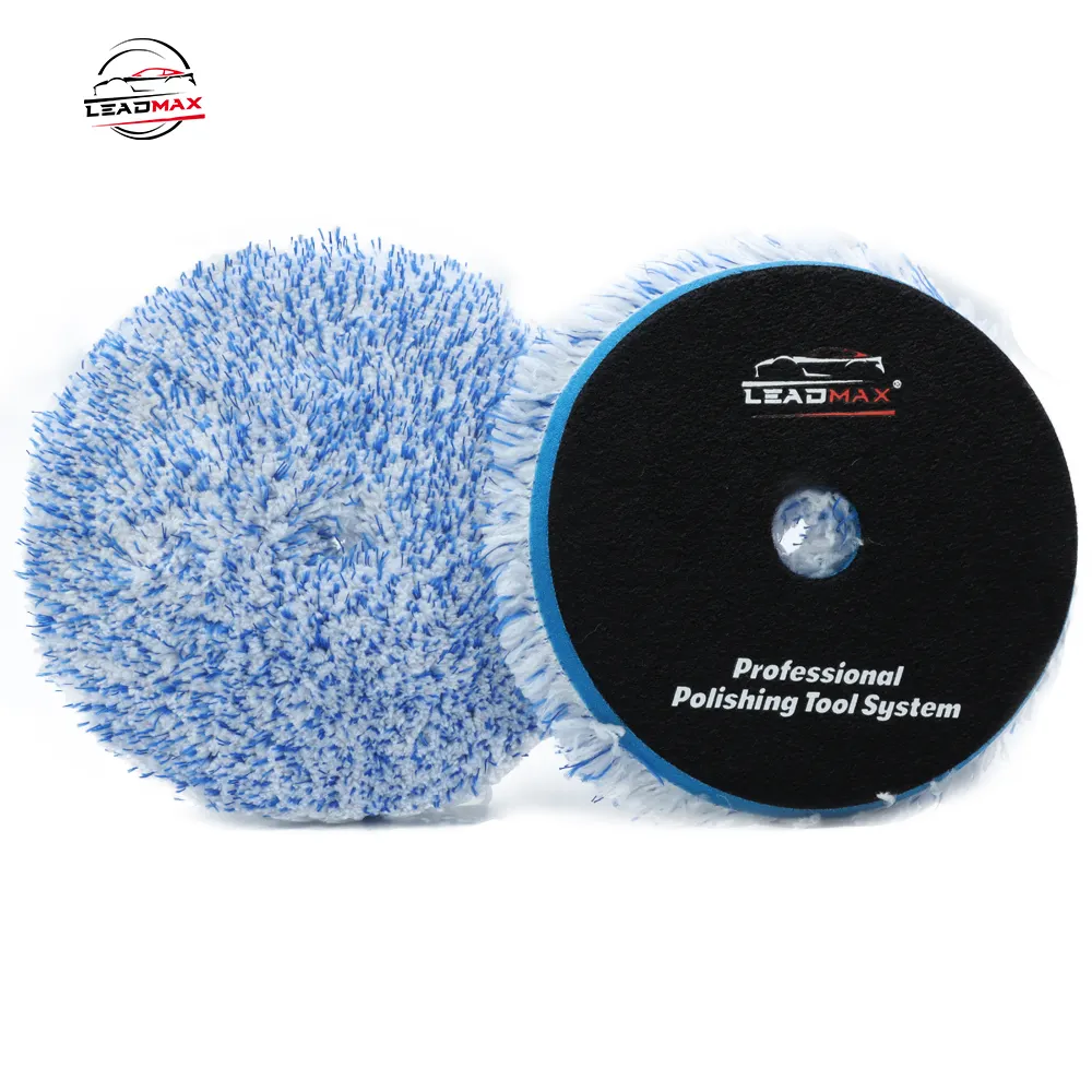 High Quality round Microfiber Polishing Pad Wool and Foam Buffing Pads for Car Care Detailing OEM Customizable Hot Selling