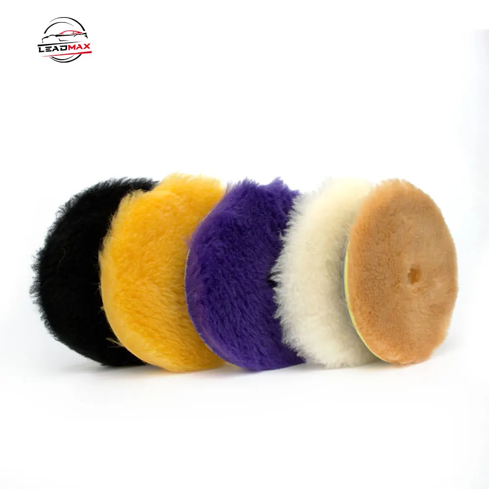125mm 5 Inch New Wool Polishing Pad round Steel Wool Polishing Pad for Car Detailing and Marble Foam Material