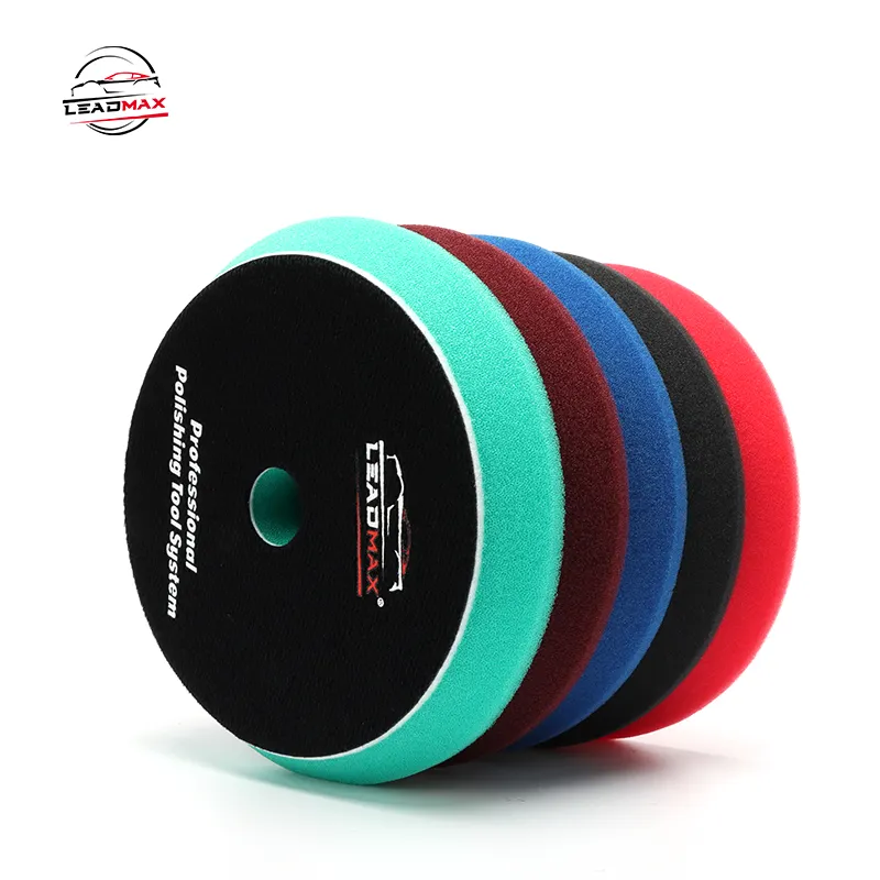 6 inch Auto Car Detailing Wool Rotary Machine Polishing Finishing Buffing Pads 100 Red Flat 150mm Polishing Sponge Pad