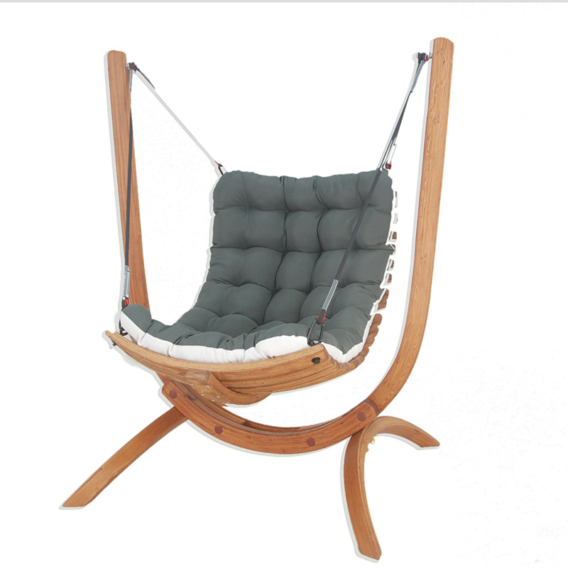 Wood hanging chair
